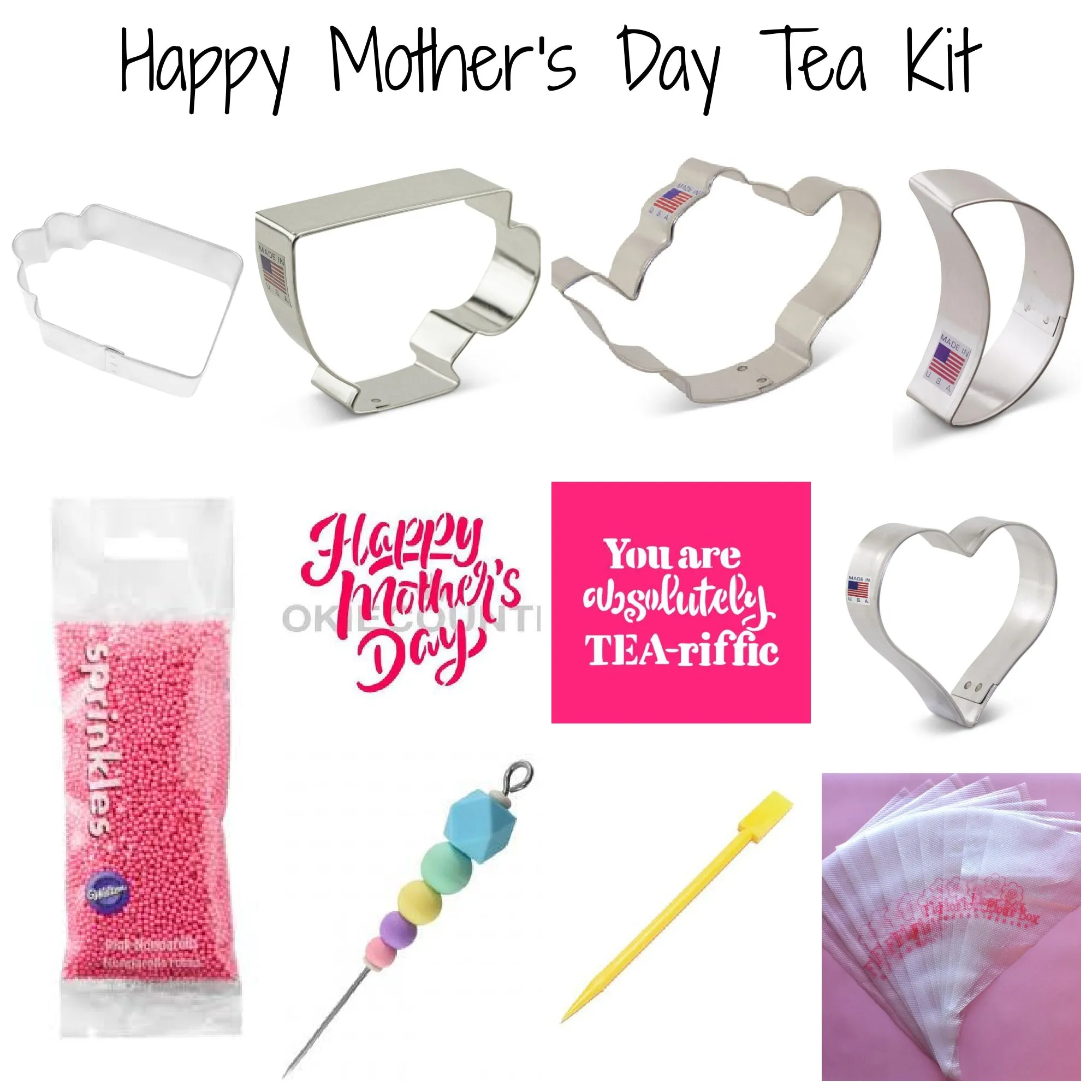Mother's Day Tea Cookie Decorating Kit