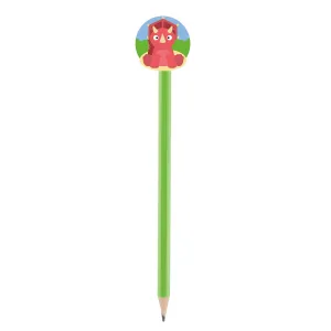 Orange Tree Wooden Triceratops Pencil