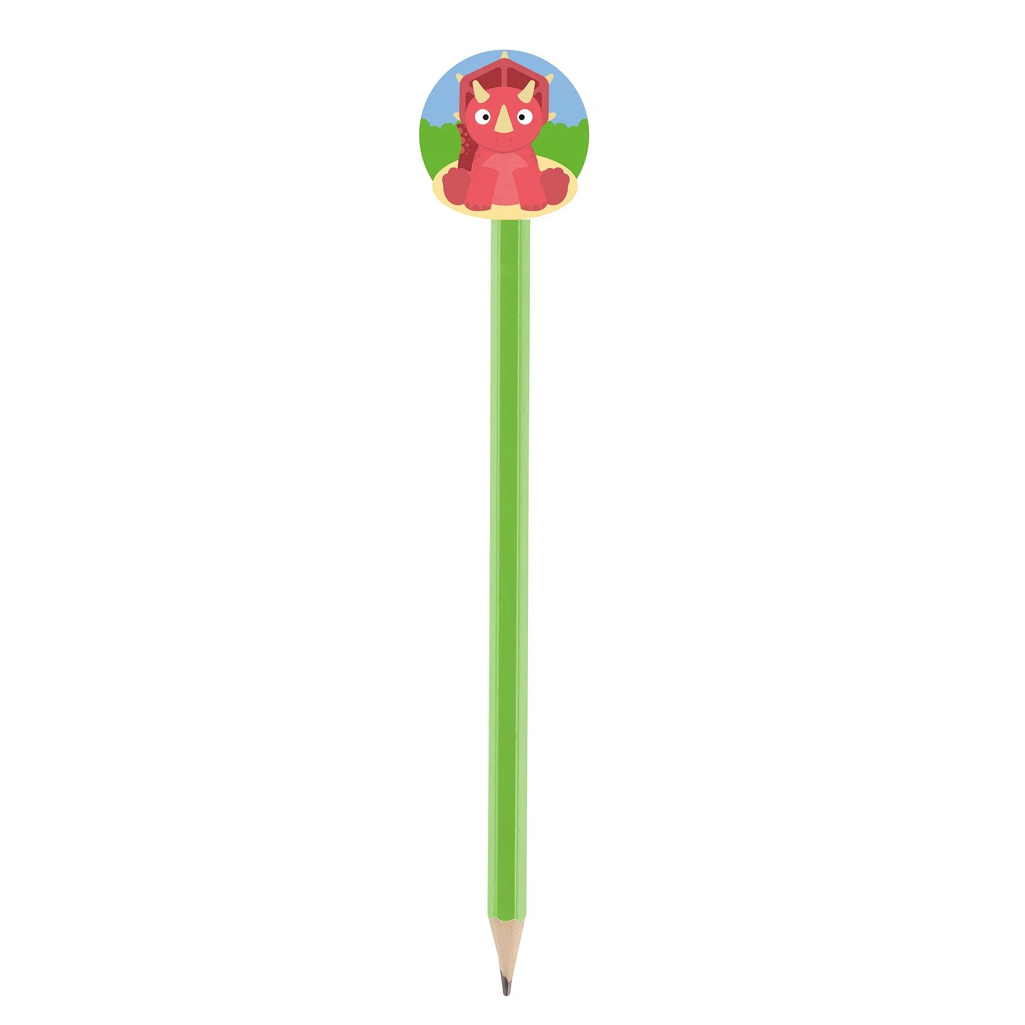 Orange Tree Wooden Triceratops Pencil