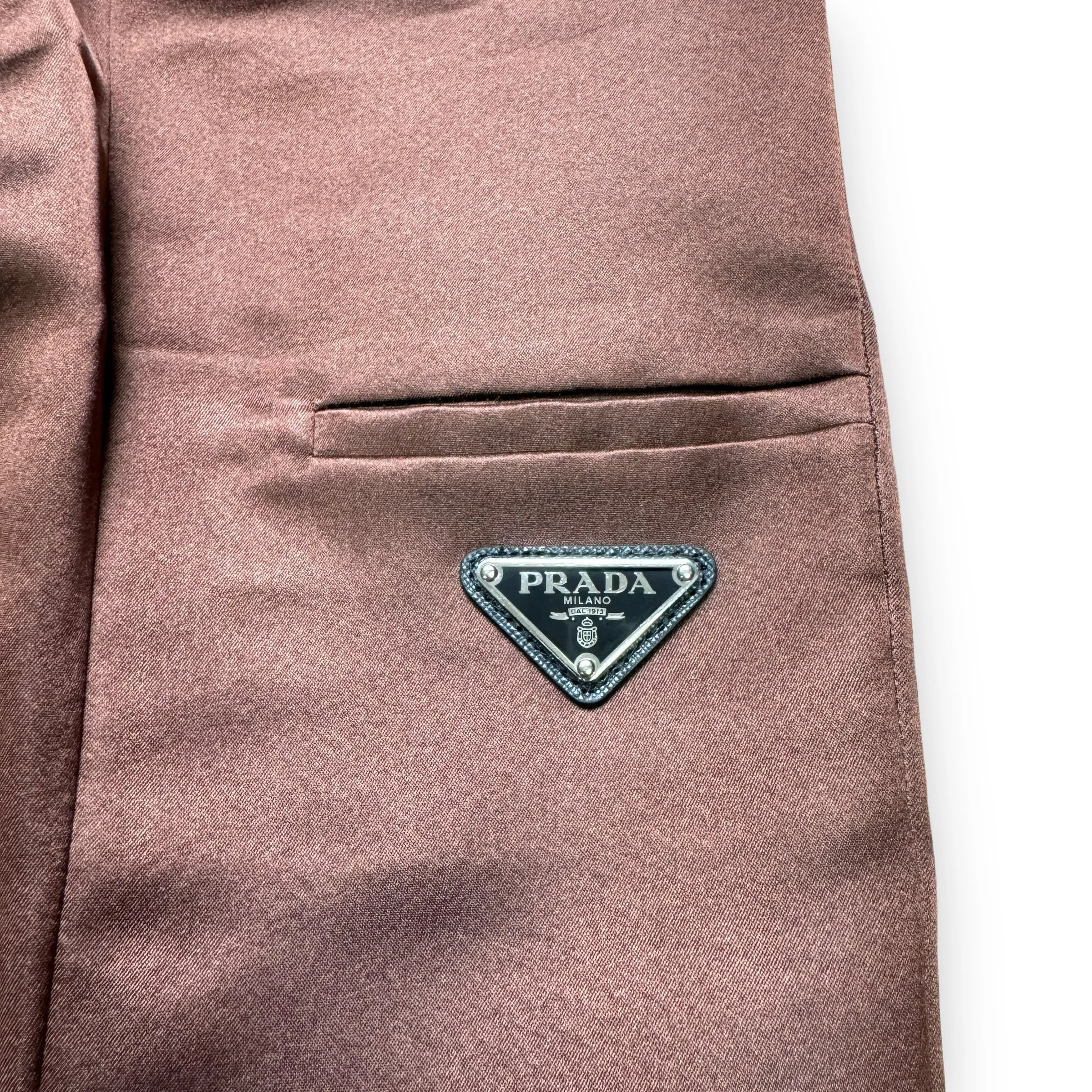 Prada Brown Silk Shorts - 2019 Runway