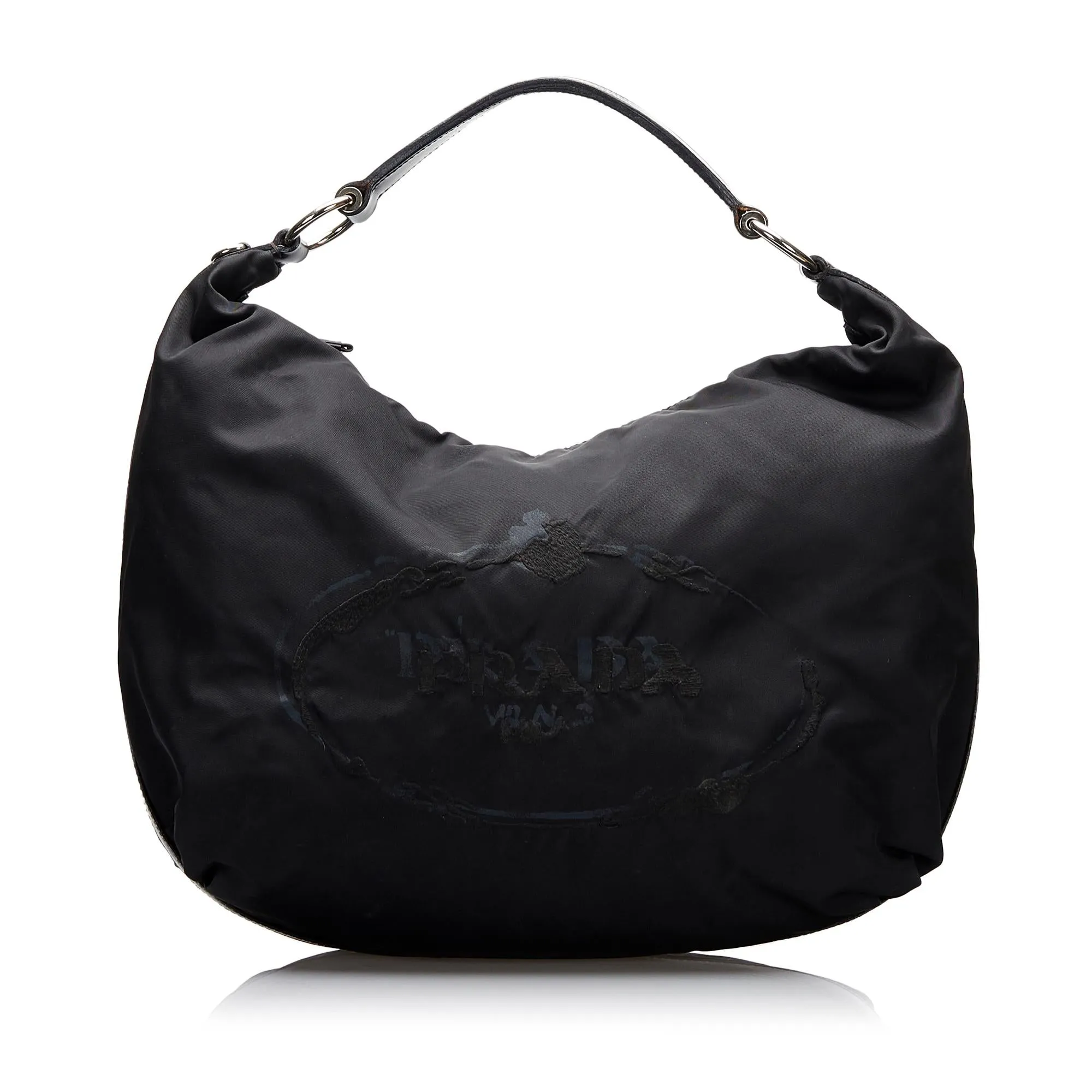 Prada Canapa Logo Tessuto Hobo Bag (SHG-ug0UzC)