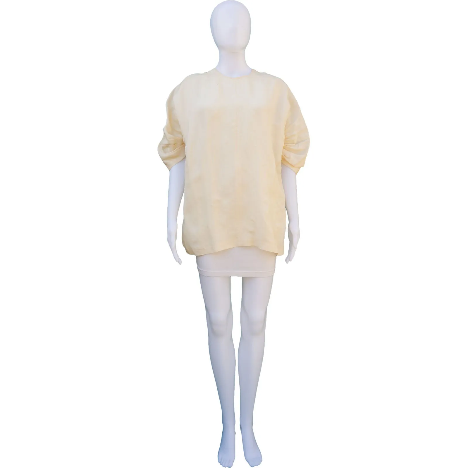 PRADA CREW NECK SHORT SLEEVE TUNIC TOP