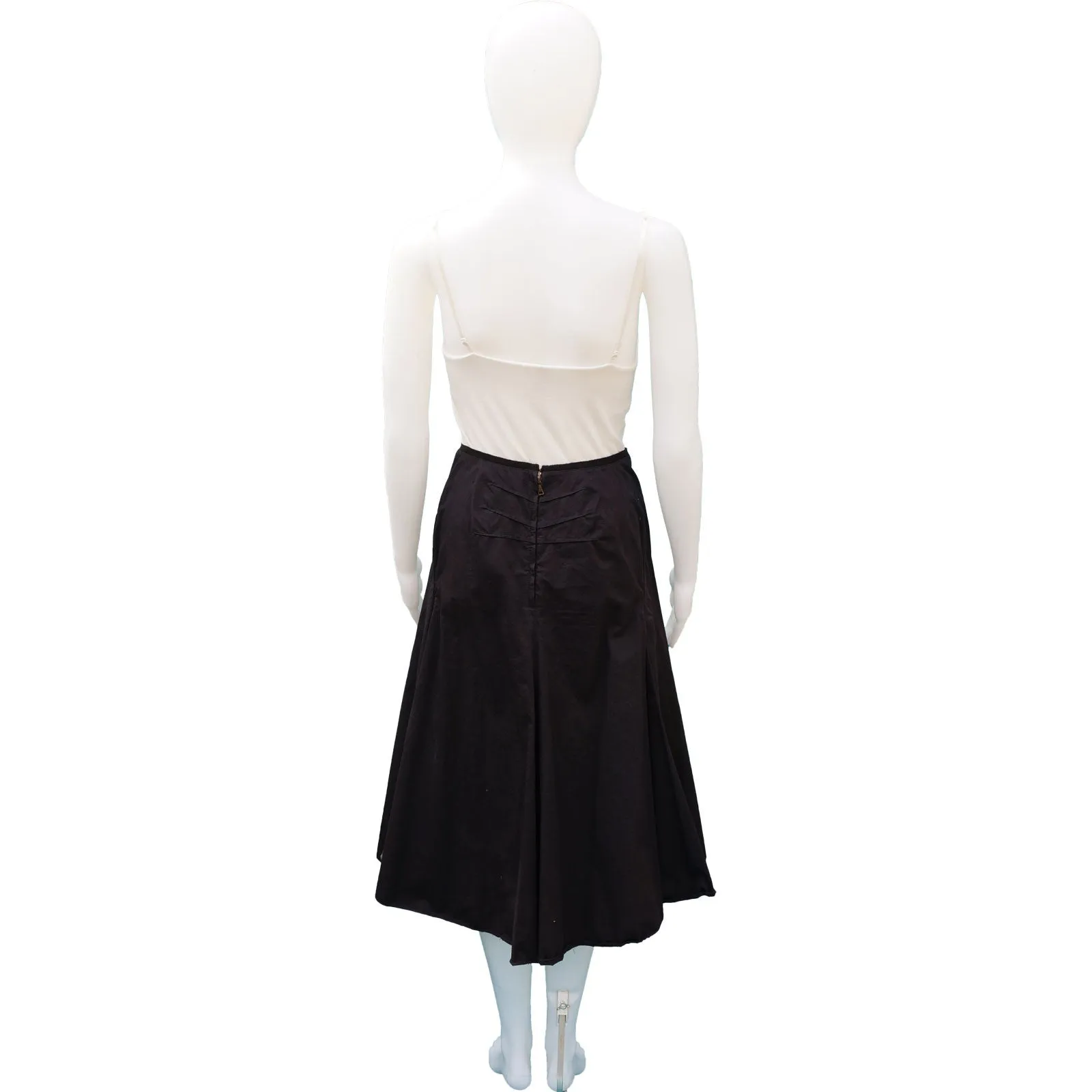 PRADA FLARED MIDI SKIRT