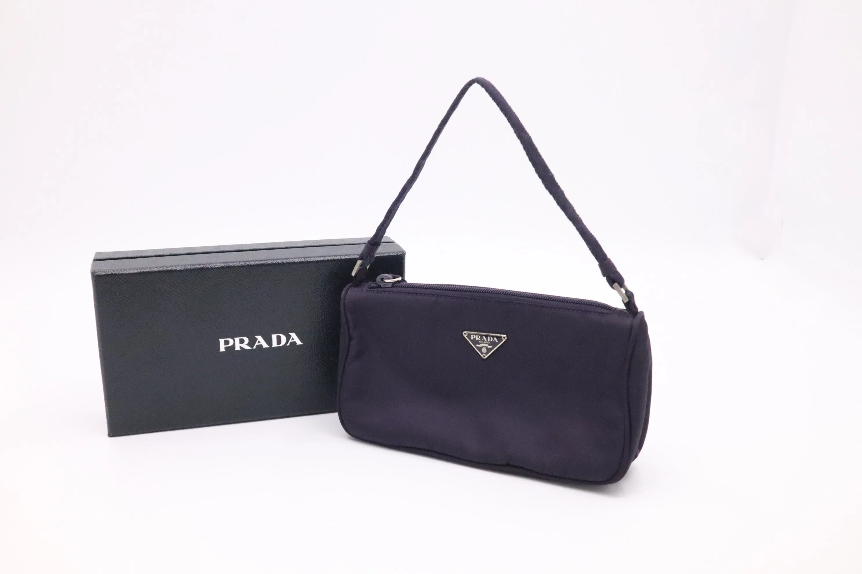 Prada Handbag in Purple Nylon