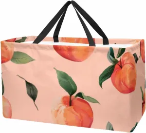 Reusable Grocery Shopping Bag Large Shopping Bag Foldable for Storage Picnic Clothes Pineapple Aesthetic Pattern