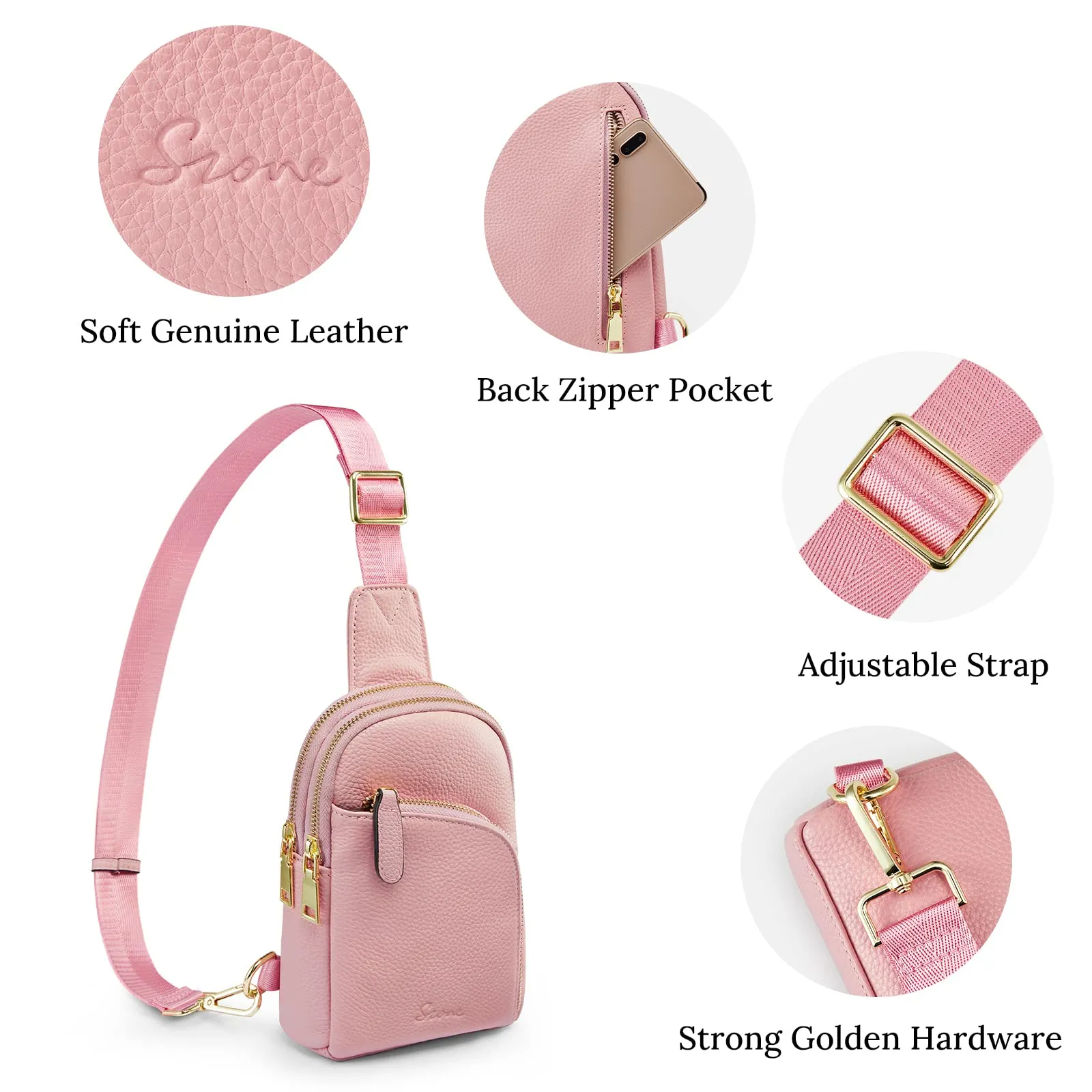 RFID Blocking Small Fanny Chest Bags