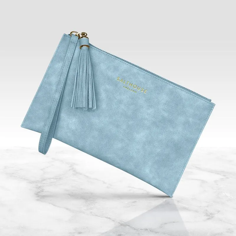 Salthouse England Serafina Ladies Clutch Bag - Sky Blue