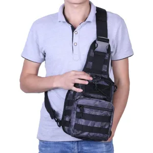 Sidiou Group Men Single Shoulder Messenger Bag Waterproof Military Knapsack Crossbody Sling Bags