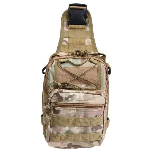 Sidiou Group Men Single Shoulder Messenger Bag Waterproof Military Knapsack Crossbody Sling Bags
