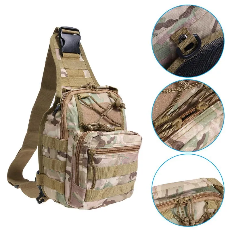 Sidiou Group Men Single Shoulder Messenger Bag Waterproof Military Knapsack Crossbody Sling Bags