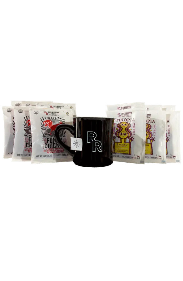 Single Serve Steeped Coffee - Funky Chicken 5pk