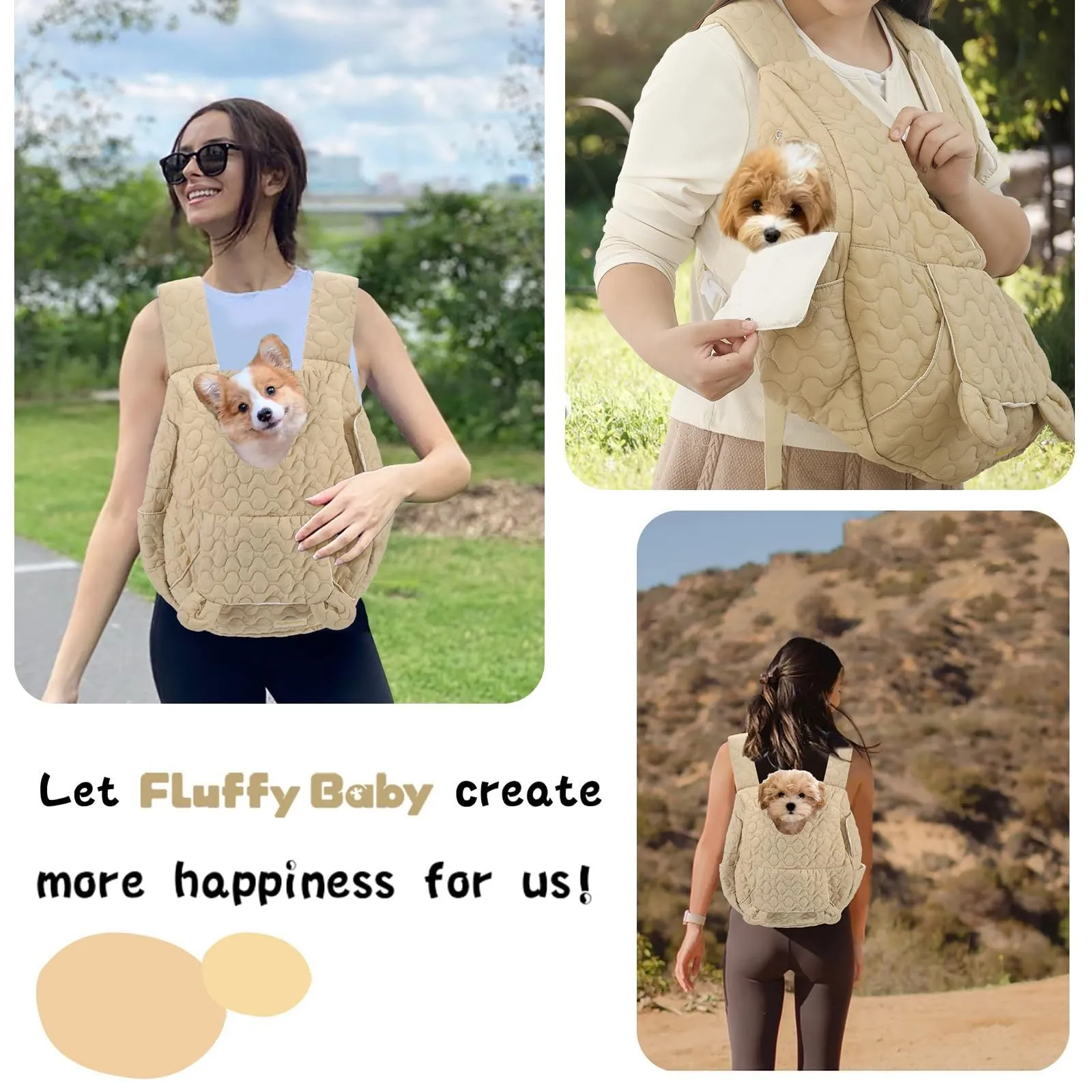 Soft Comfortable Large Capacity Pet Cat Dog Chest Bag