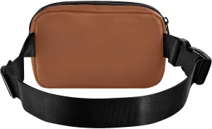 Terracotta Solid Color Pure Plain Trendy Waist Bag Fanny Pack for Men Women Water Resistant Crossbody Passport Bag with Adjustable Strap for Workout Running Hiking