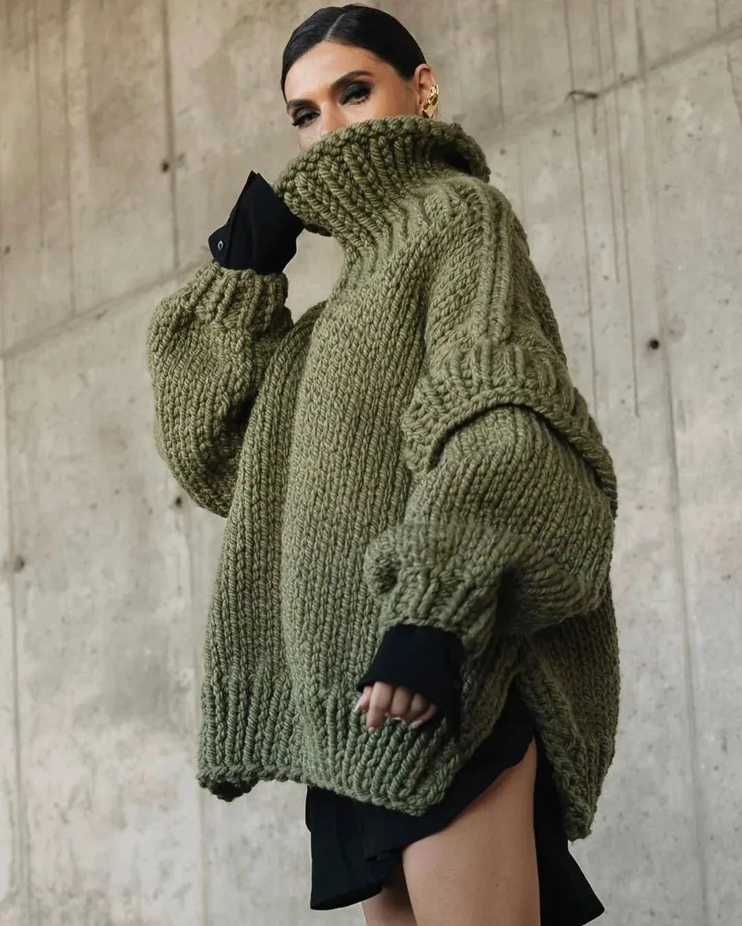 Vvsha Carolla Knitted Oversize Sweater