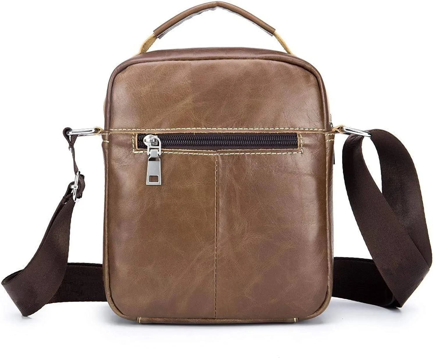 WDXElite™ Men's Genuine Leather Crossbody Sling Chest Bag - Shoulder Day Bag