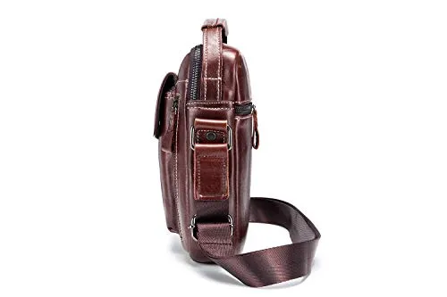 WDXElite™ Men's Genuine Leather Crossbody Sling Chest Bag - Shoulder Day Bag