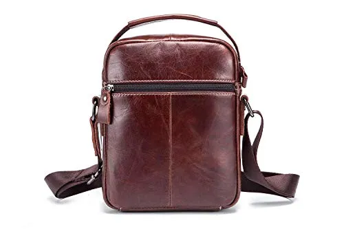 WDXElite™ Men's Genuine Leather Crossbody Sling Chest Bag - Shoulder Day Bag