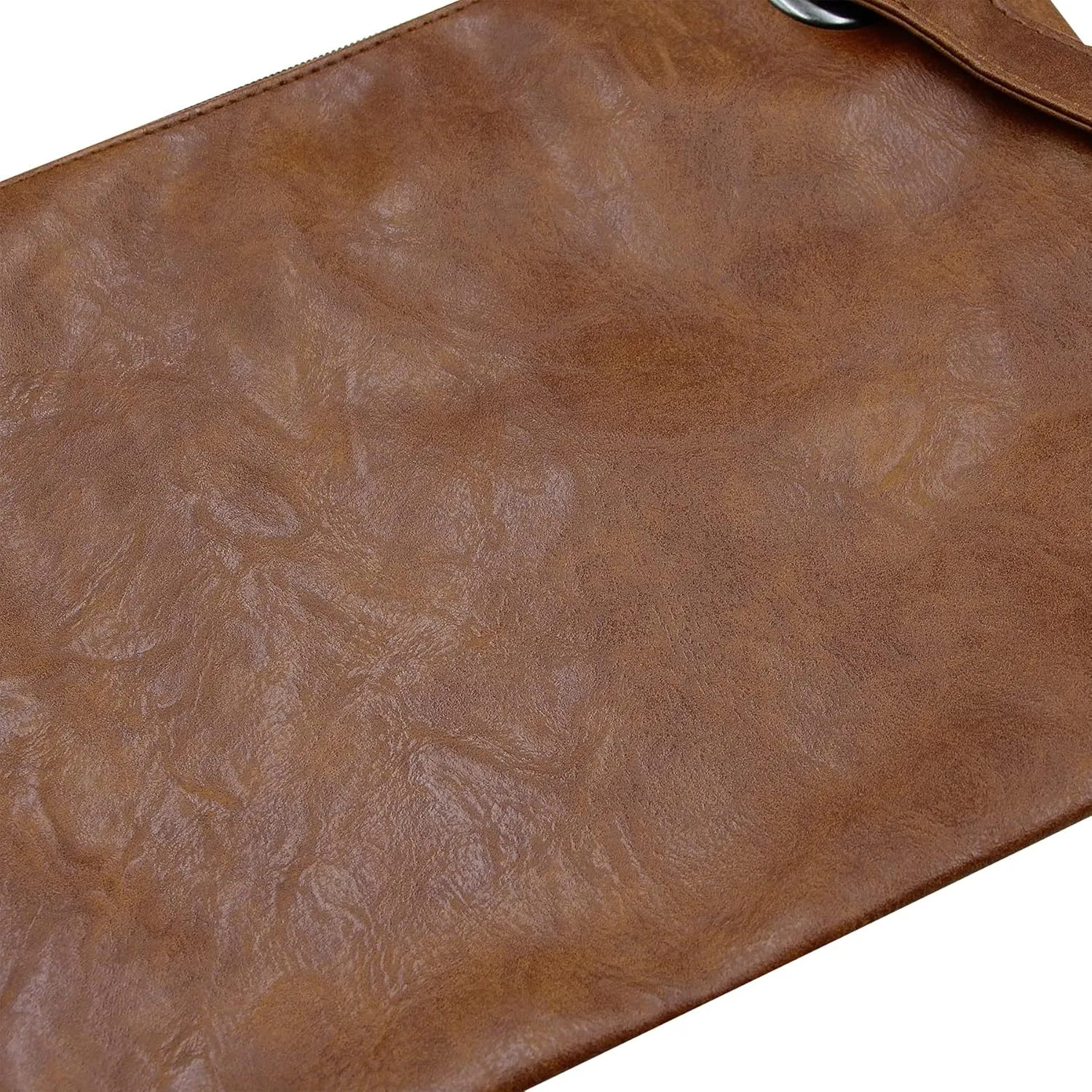 Women Oversized Envelope Handbag Soft Leather Clutch Evening Bag Purse with Wrist Strap