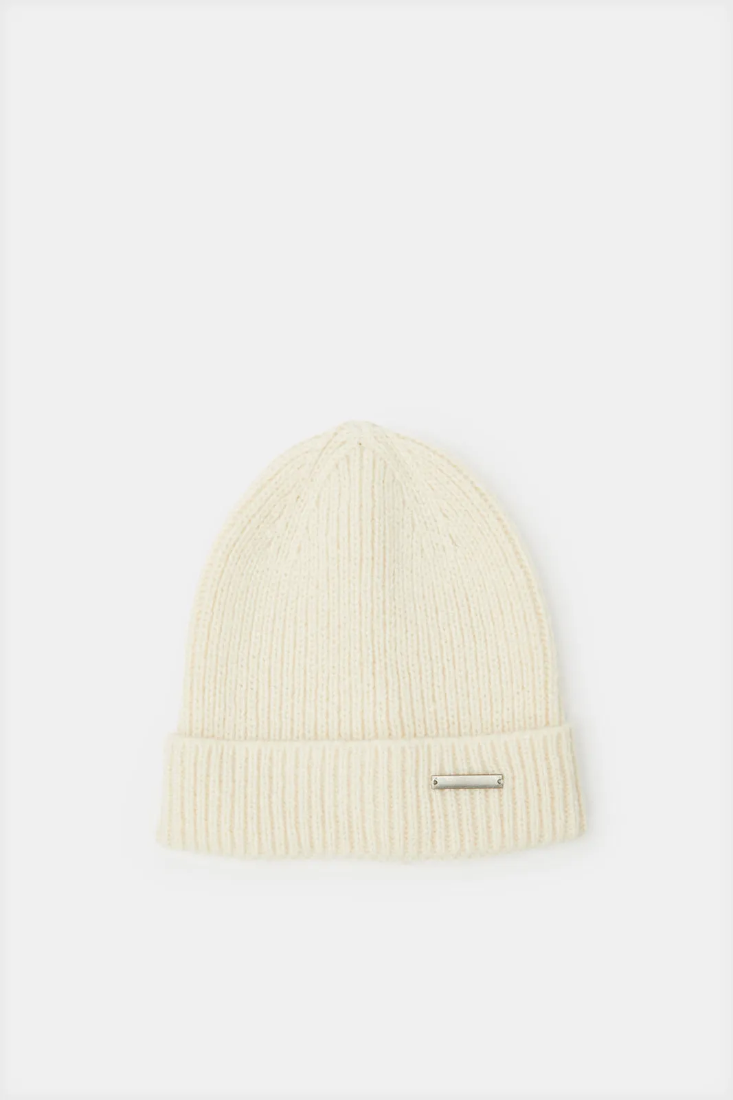 Women  White Knitted Cap