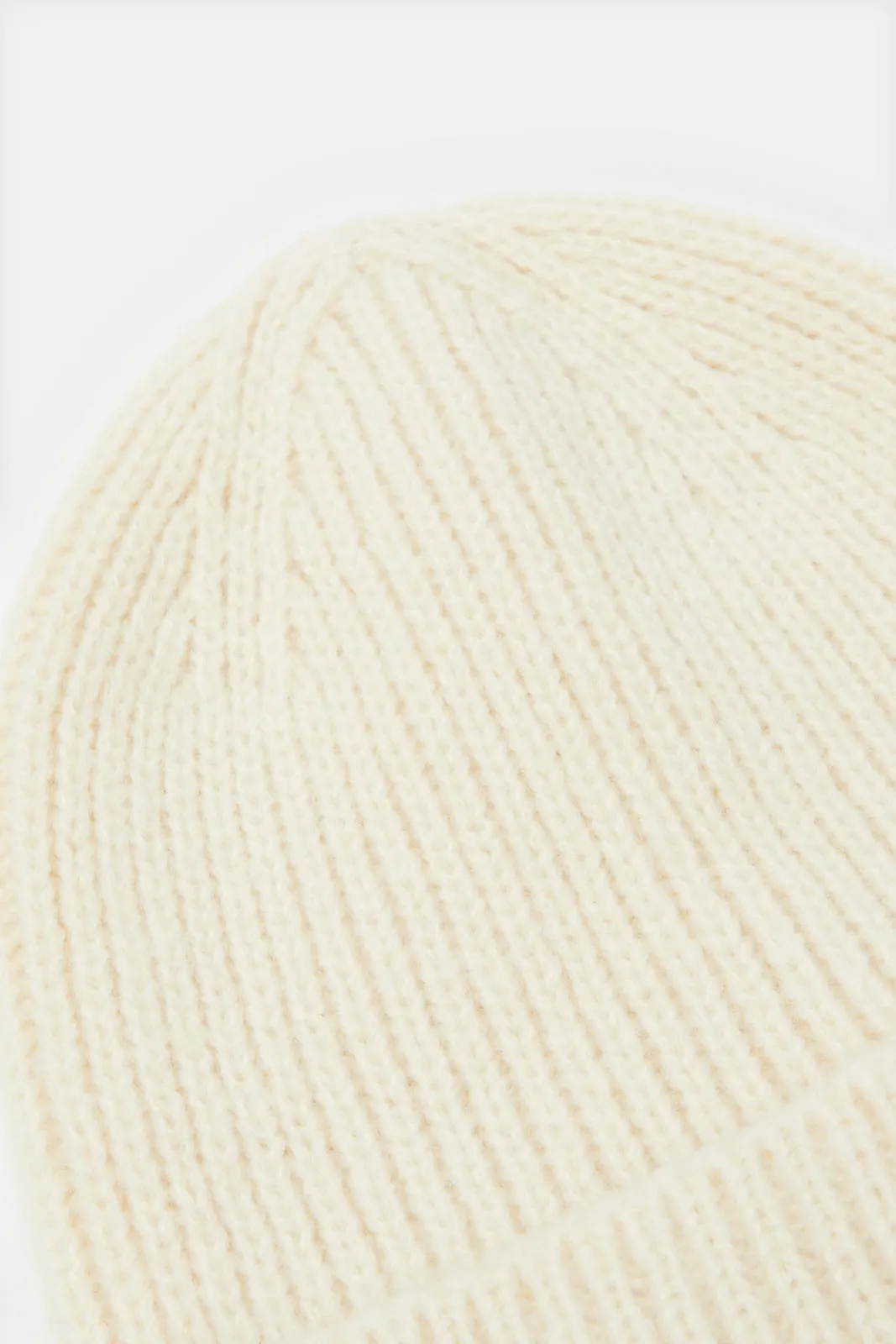Women  White Knitted Cap
